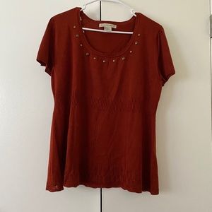 Requirements red/brown blouse